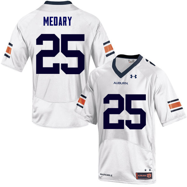Men Auburn Tigers #25 Alex Medary College Football Jerseys Sale-White - Click Image to Close